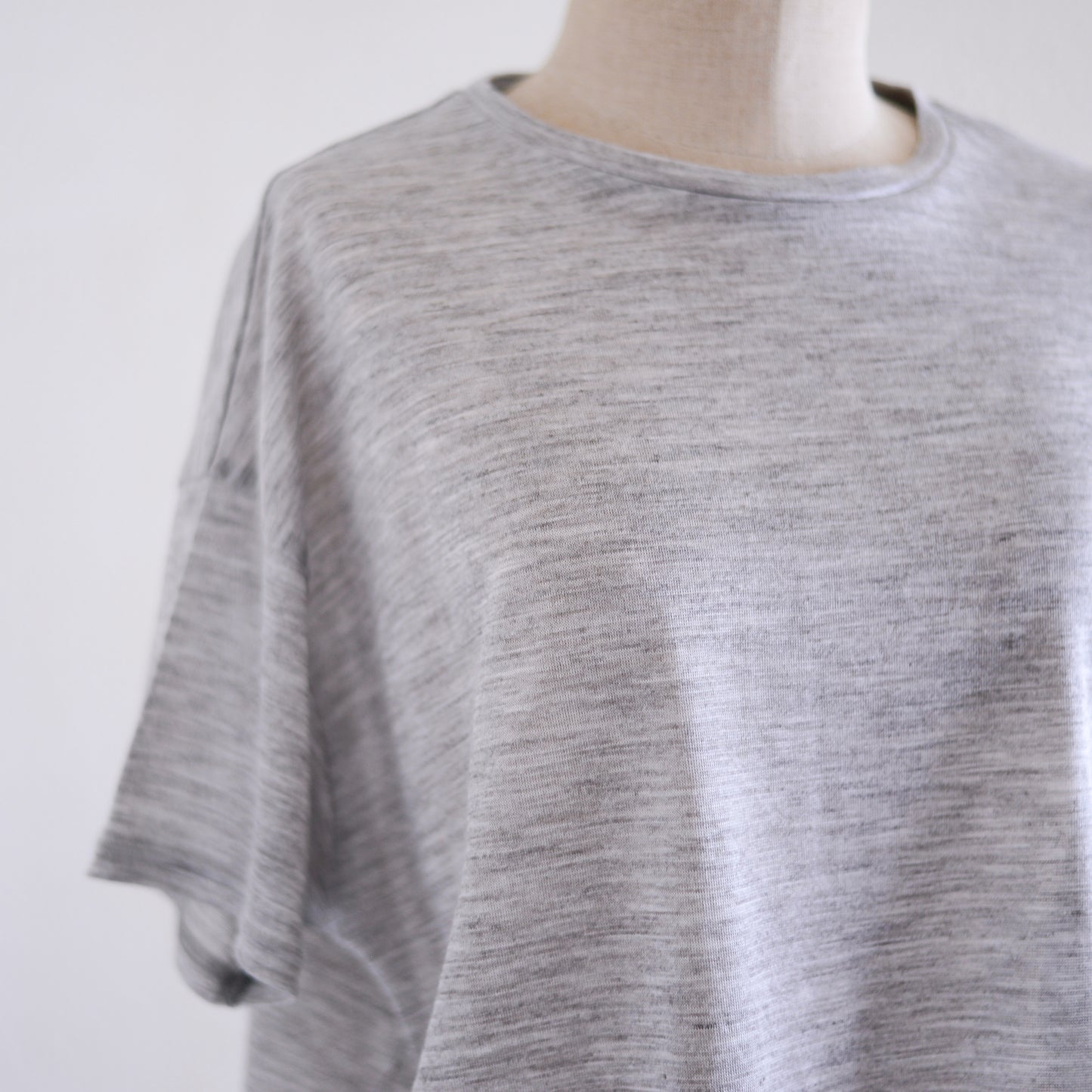 ラミーショートスリーブTシャツ Gray