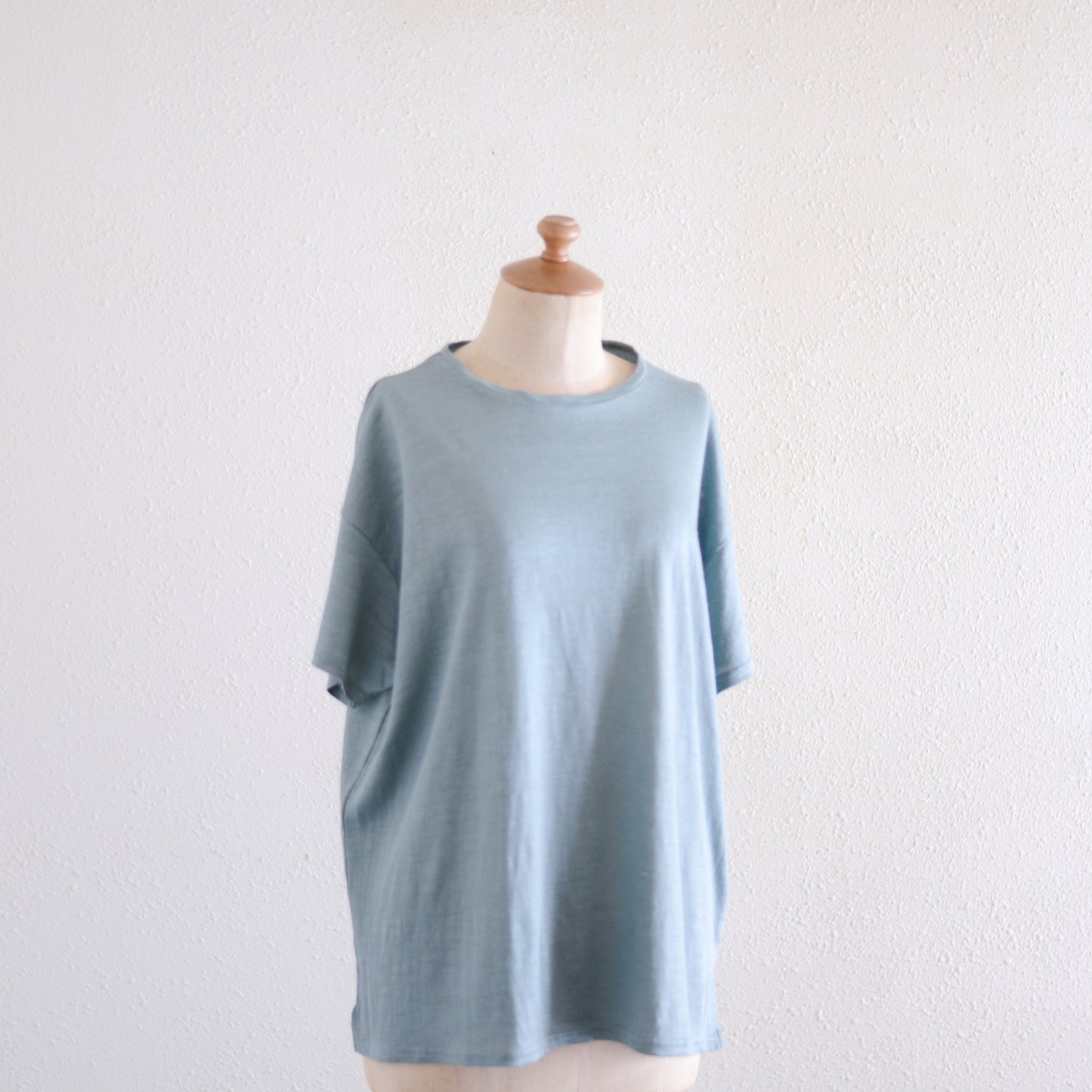 ラミーショートスリーブTシャツ Smoke Blue