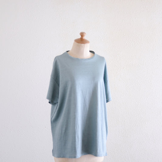 ラミーショートスリーブTシャツ Smoke Blue
