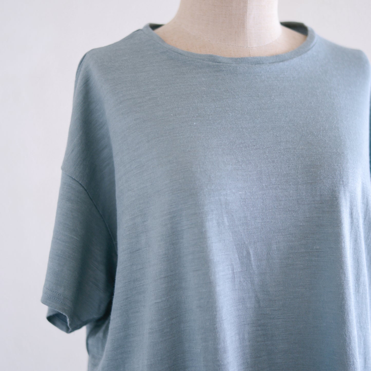 ラミーショートスリーブTシャツ Smoke Blue