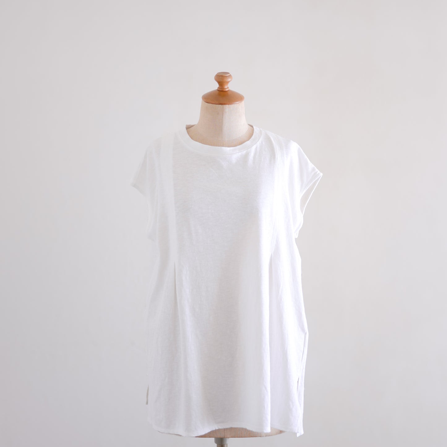 コットンリネンバックリボンプルオーバー Off White
