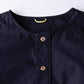 コットンラグランノーカラージャケット Black