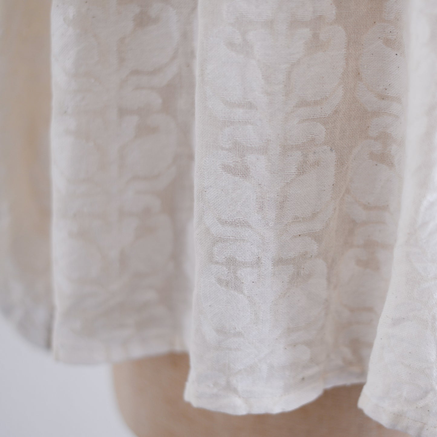 Cotton Jacquard Blouse, Natural