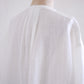 リネンラッフルショートスリーブブラウス  Off White