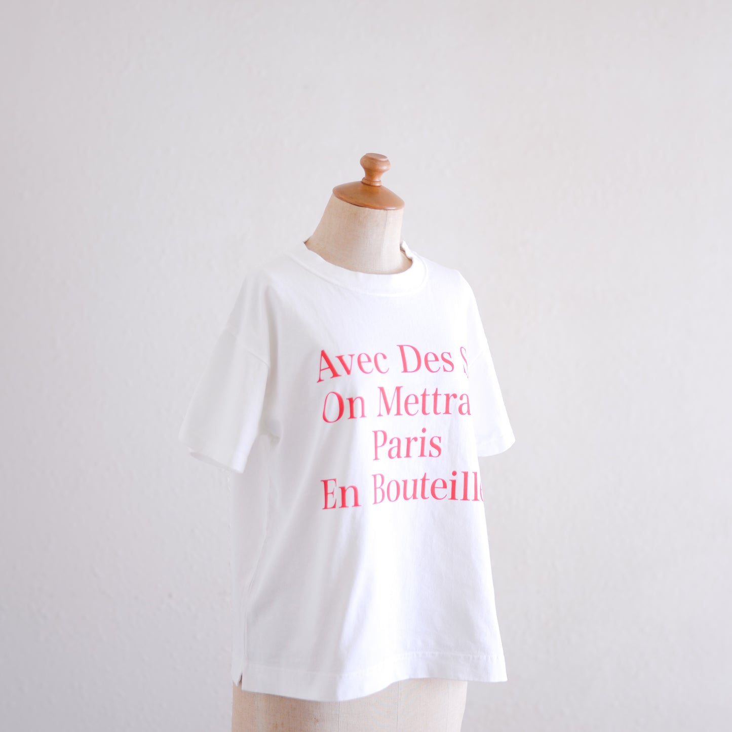 コットンプリントTシャツ Red