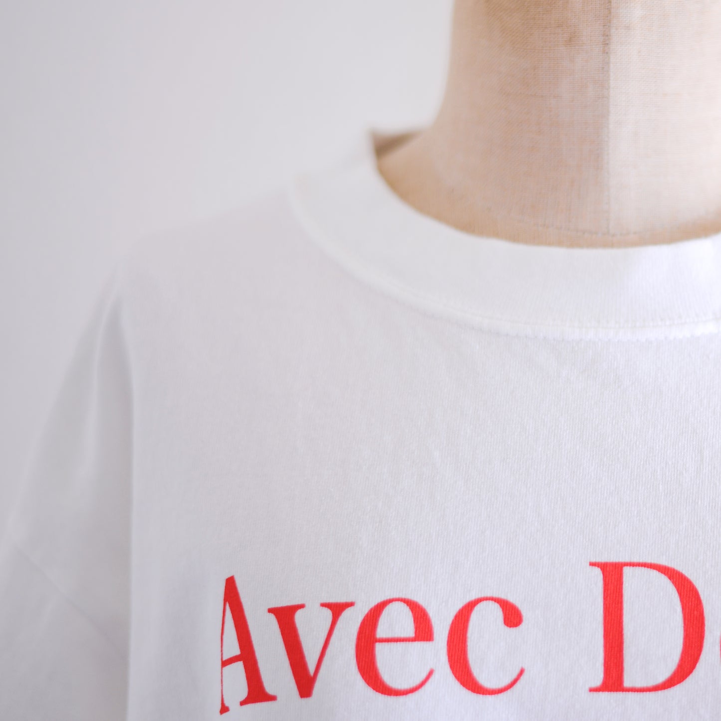 コットンプリントTシャツ Red