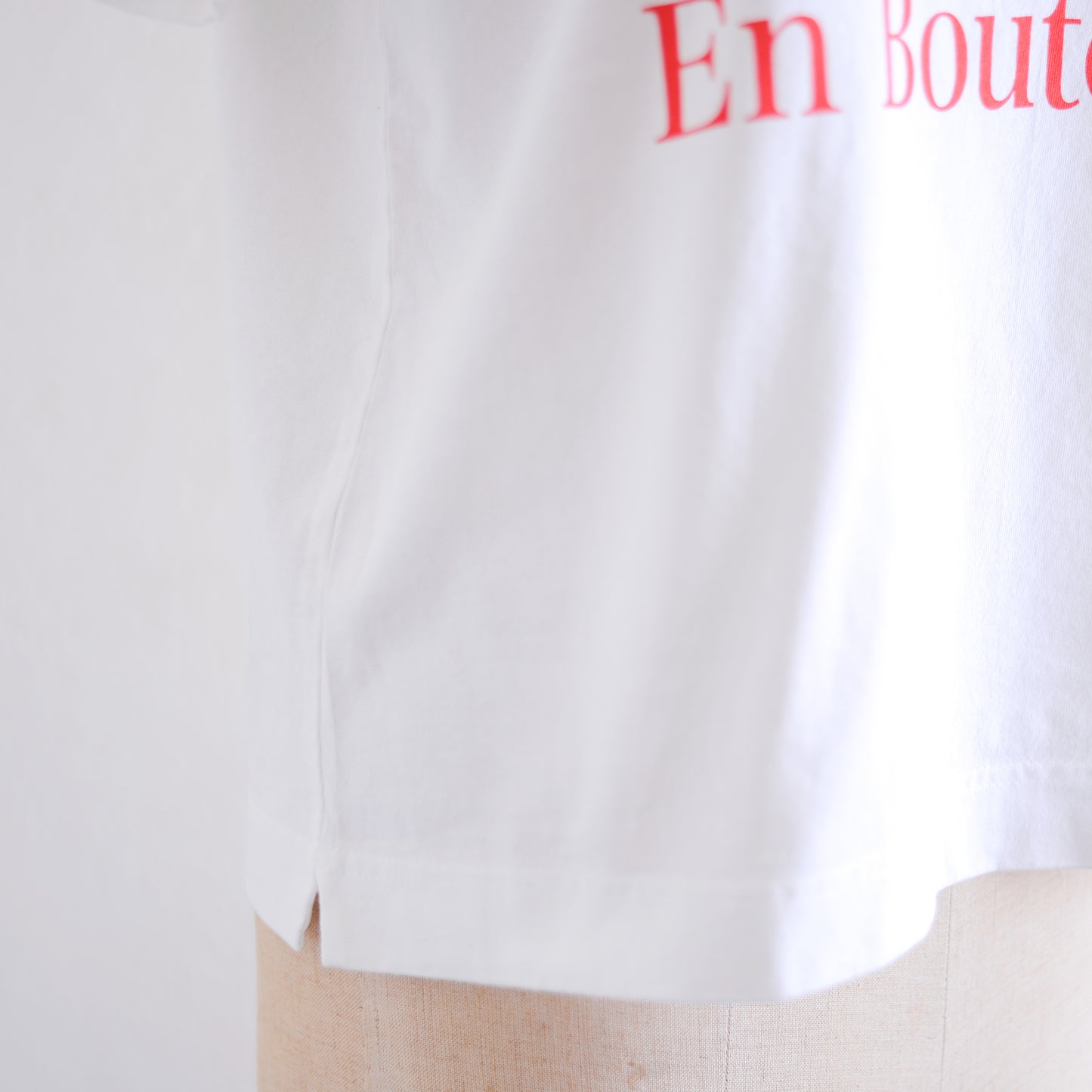 コットンプリントTシャツ Red