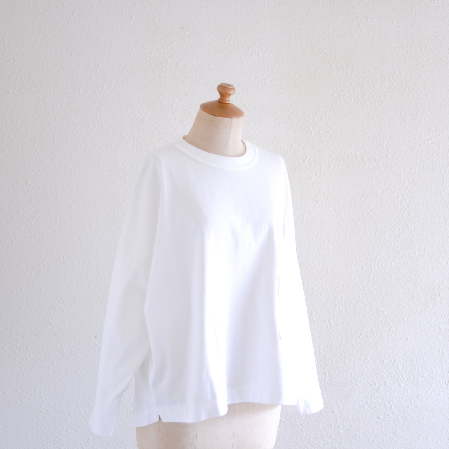 コットンドロップショルダーポケットTシャツ Off White