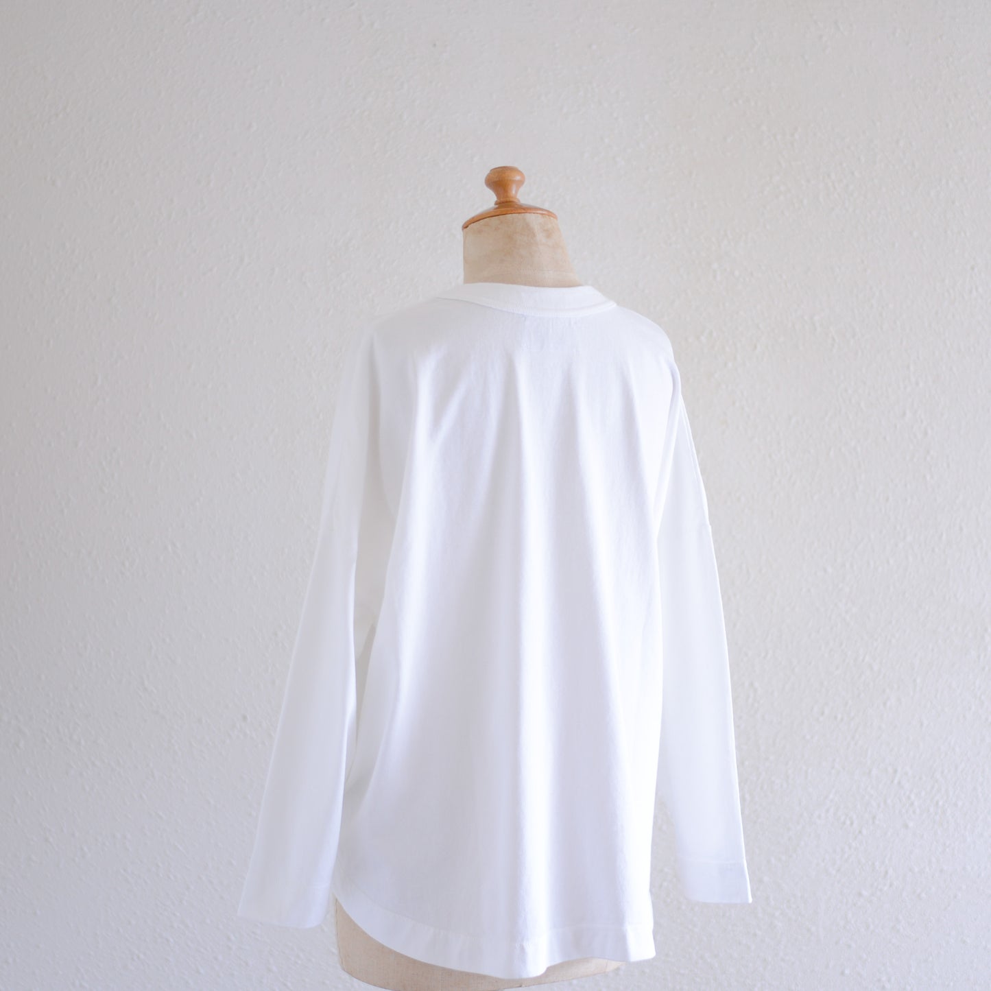コットンドロップショルダーポケットTシャツ Off White
