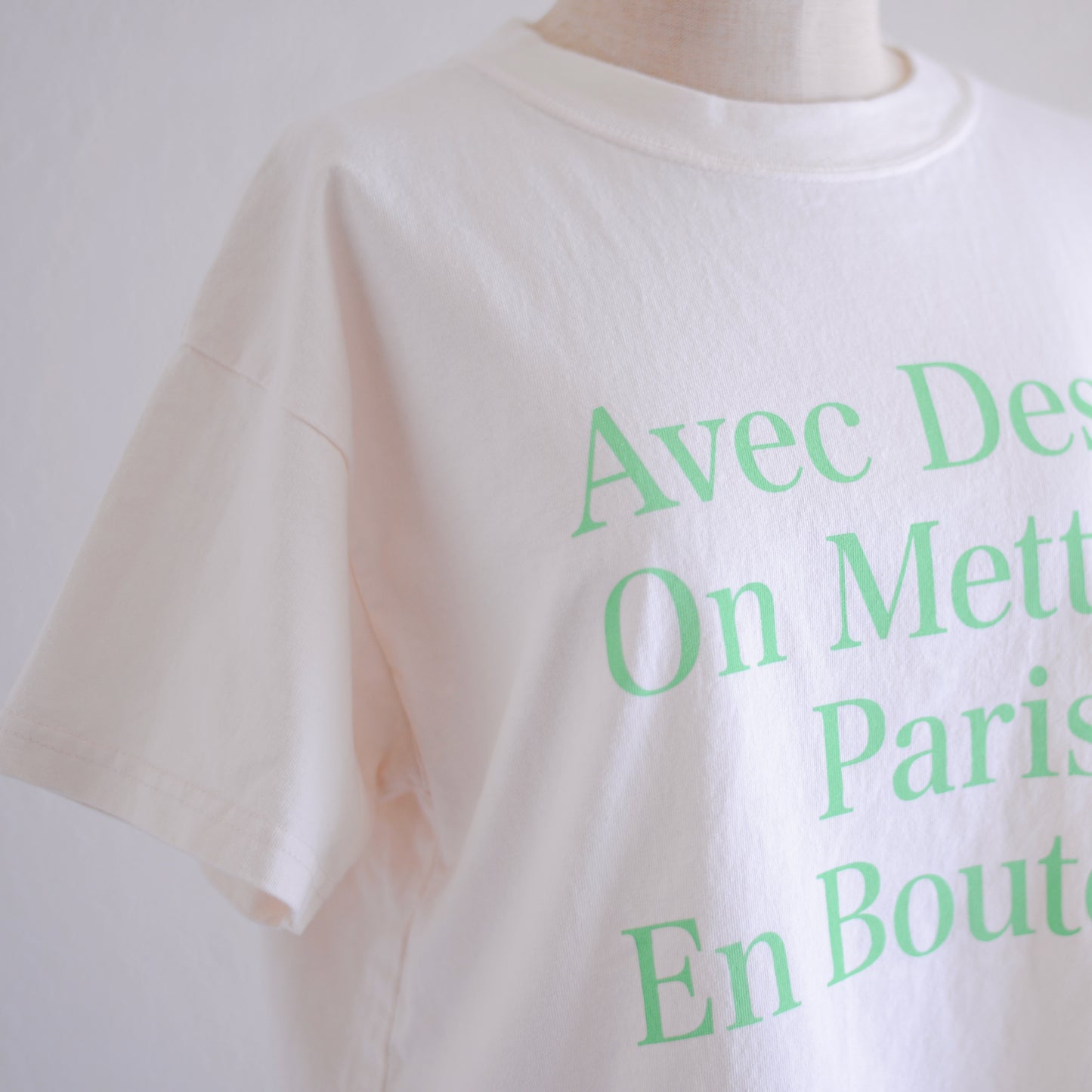 コットンプリントTシャツ Green