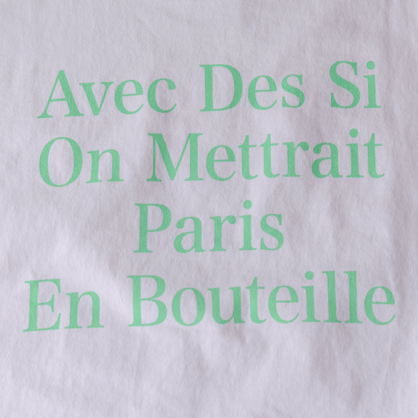 コットンプリントTシャツ Green