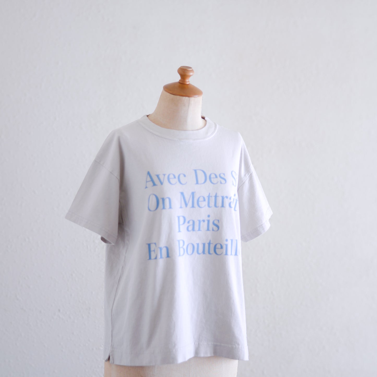 コットンプリントTシャツ Blue