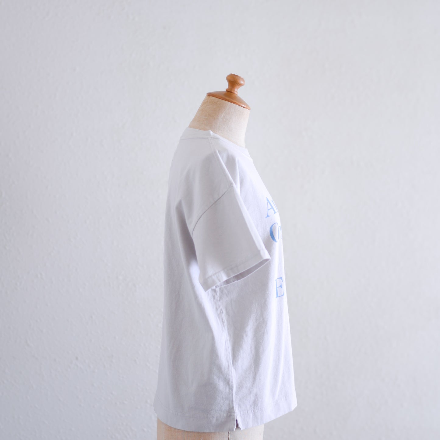 コットンプリントTシャツ Blue