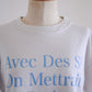 コットンプリントTシャツ Blue
