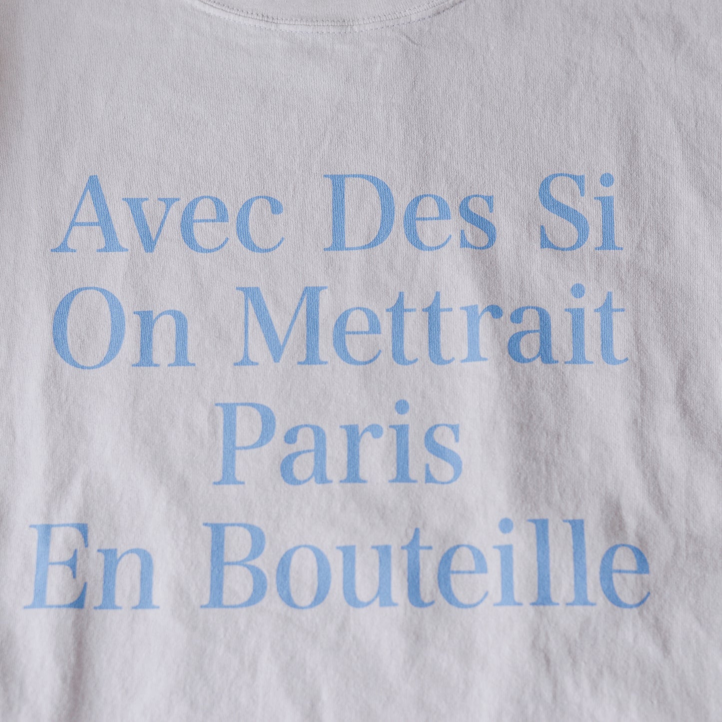 コットンプリントTシャツ Blue
