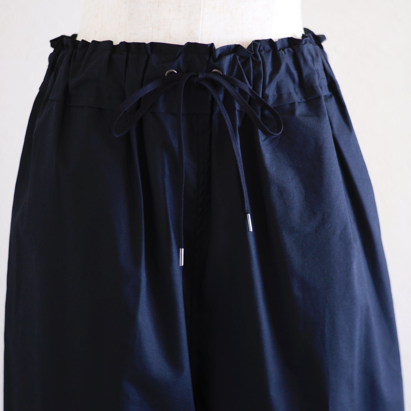 コットンドローコードパンツ Black