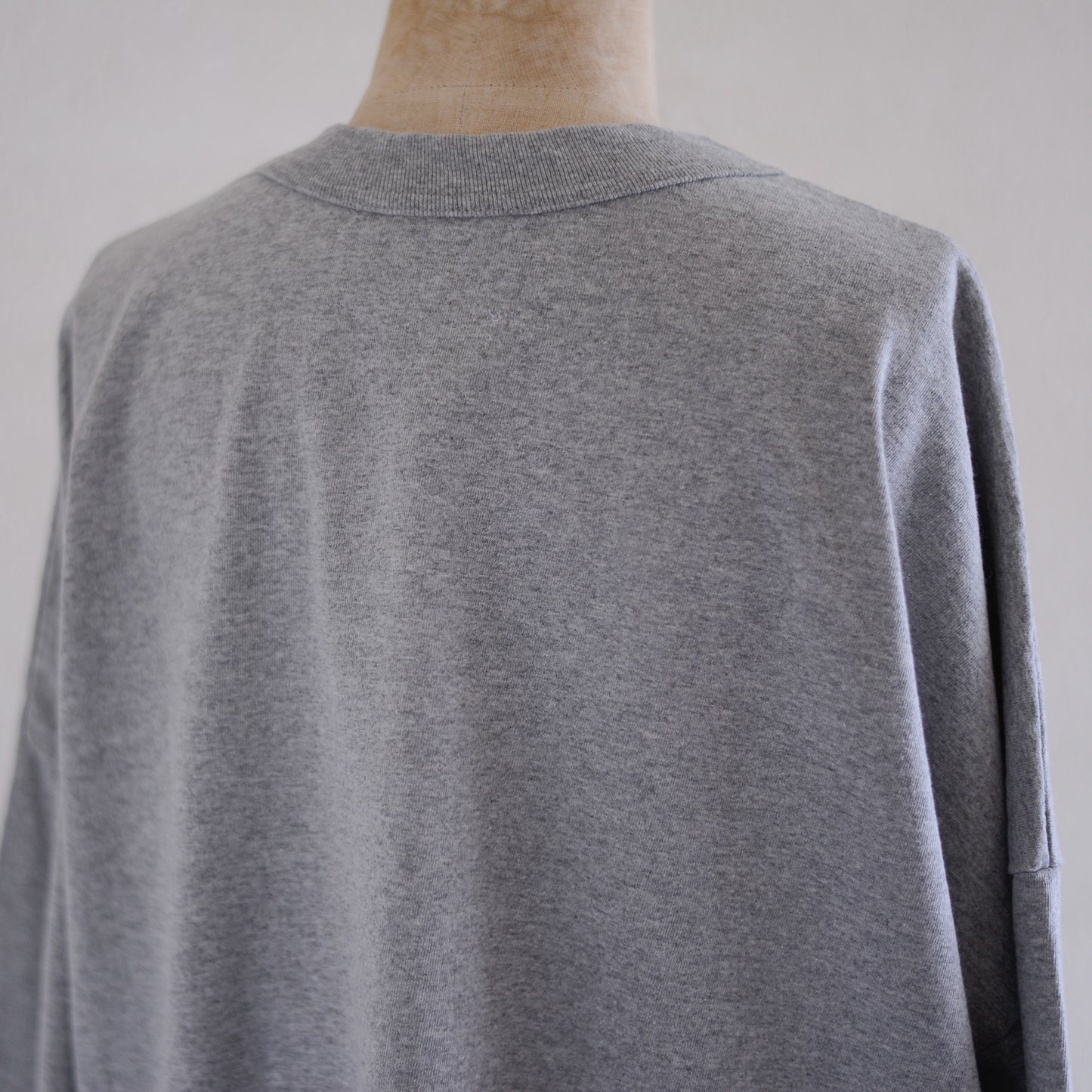 コットンドロップショルダーポケットTシャツ Gray