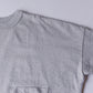 コットンドロップショルダーポケットTシャツ Gray