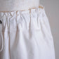 コットンドローコードパンツ White