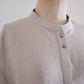 Linen Pleated Dress Natural