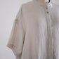 Linen Pleated Dress Natural