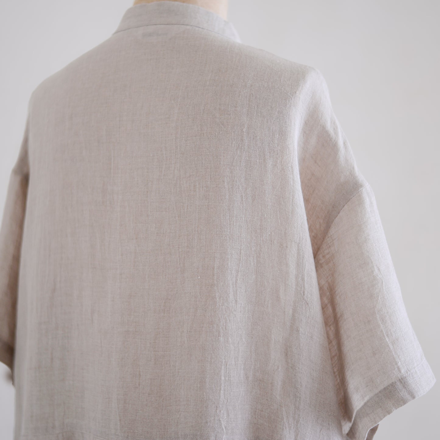 Linen Pleated Dress Natural