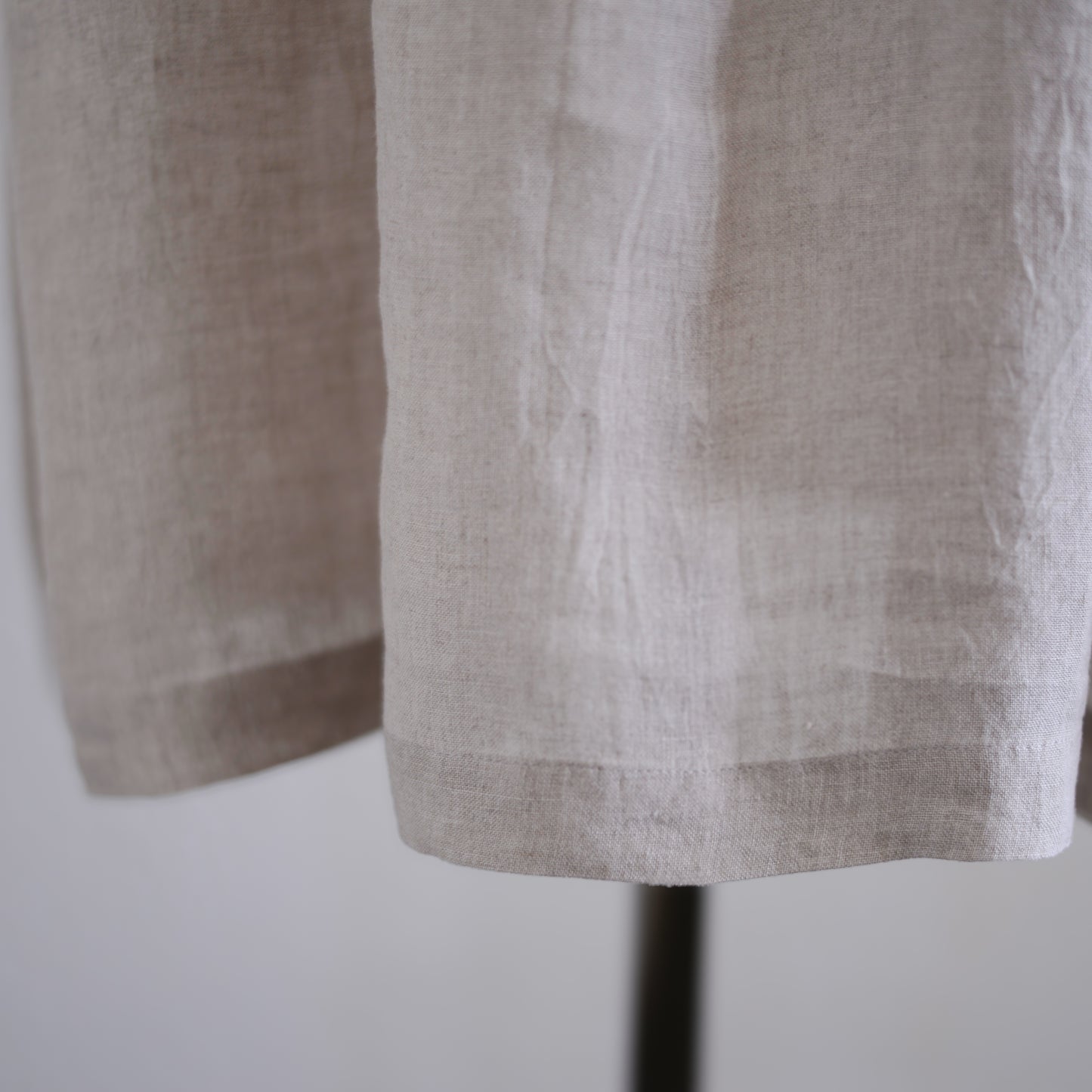 Linen Pleated Dress Natural