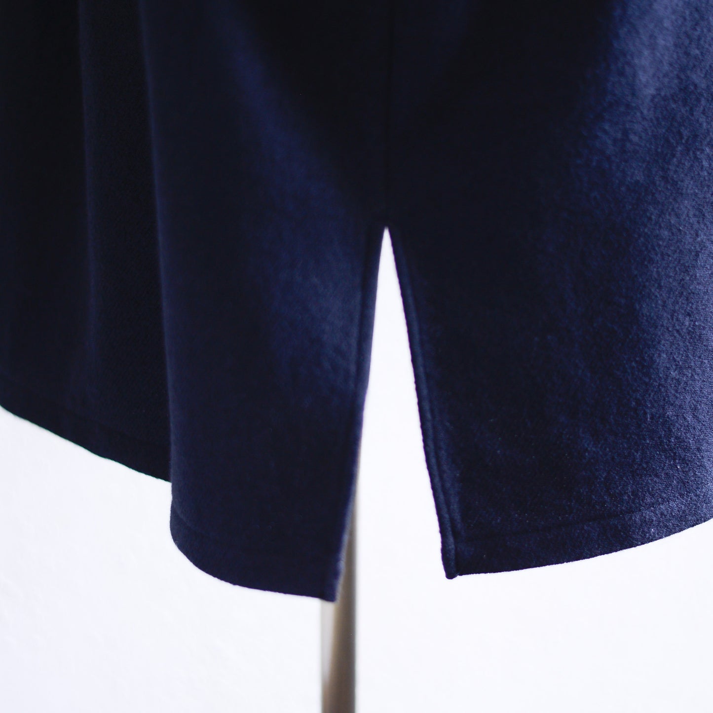 ソフトウールロングコート Black