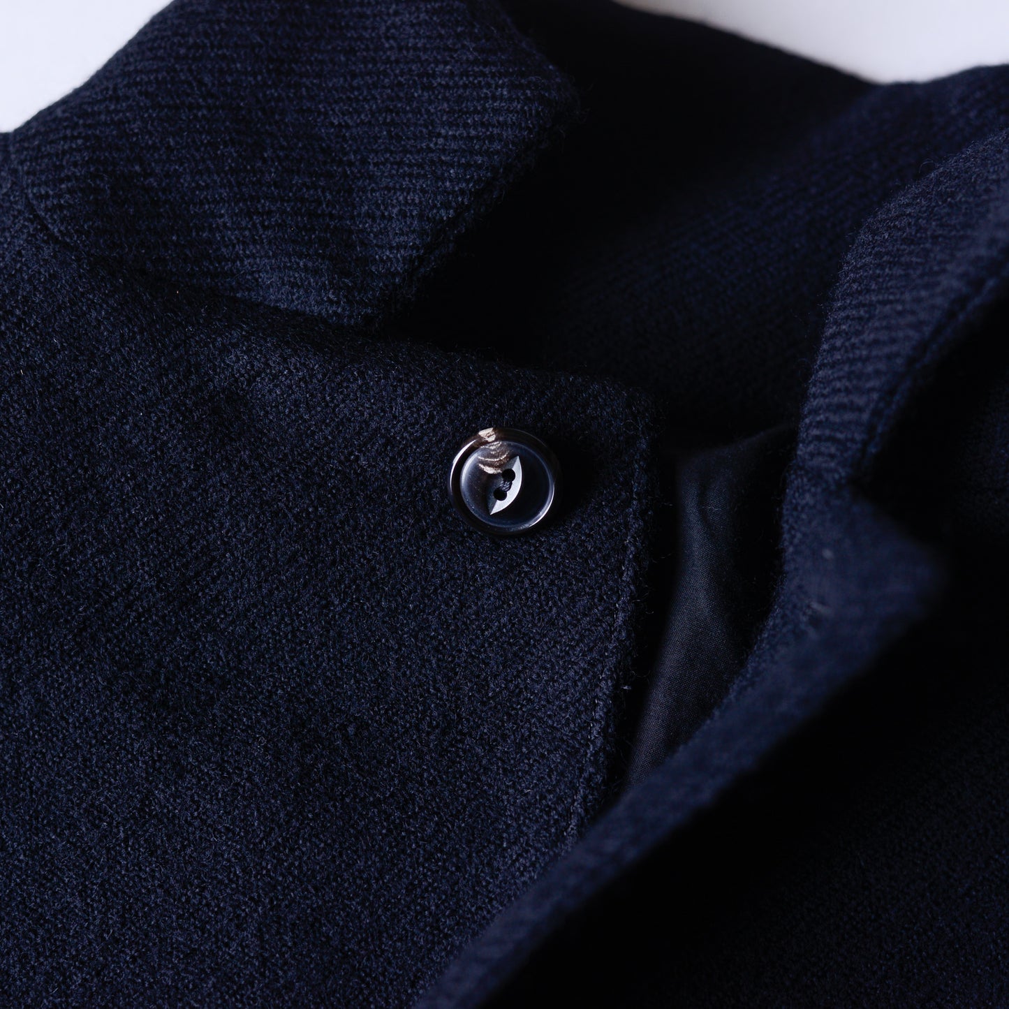 ソフトウールロングコート Black