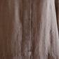 Linen Pleated Dress Mocha