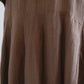 Linen Pleated Dress Mocha