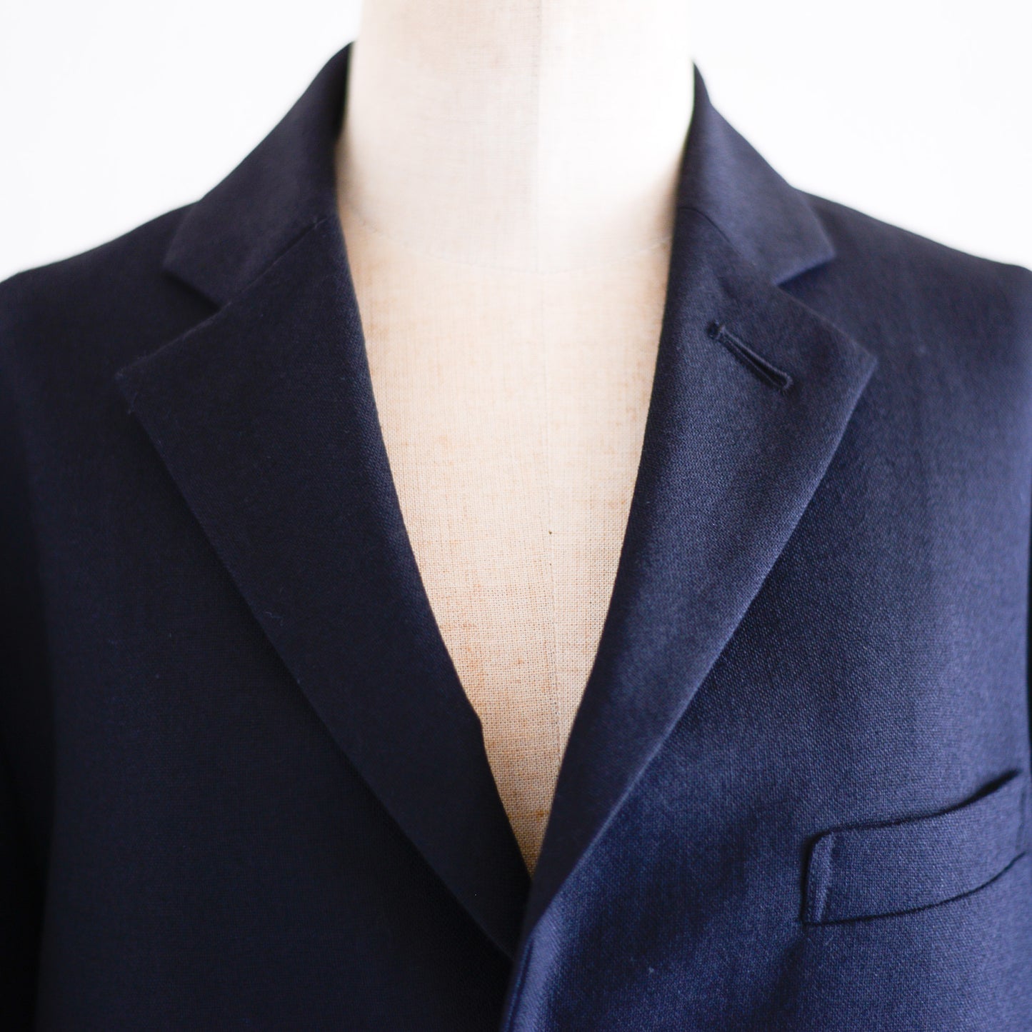 울 체스터 코트 블랙