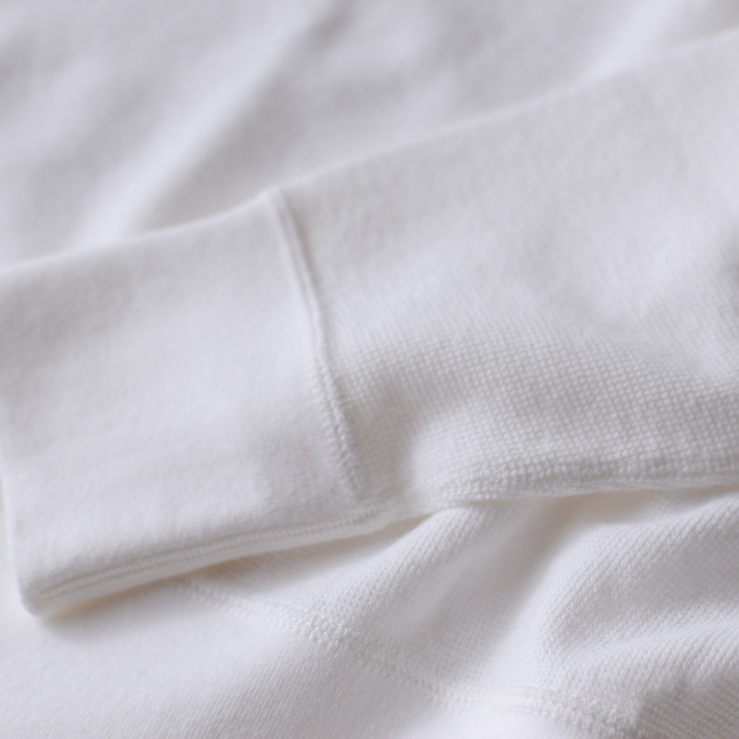 ワッフルコットンプルオーバー  Off White