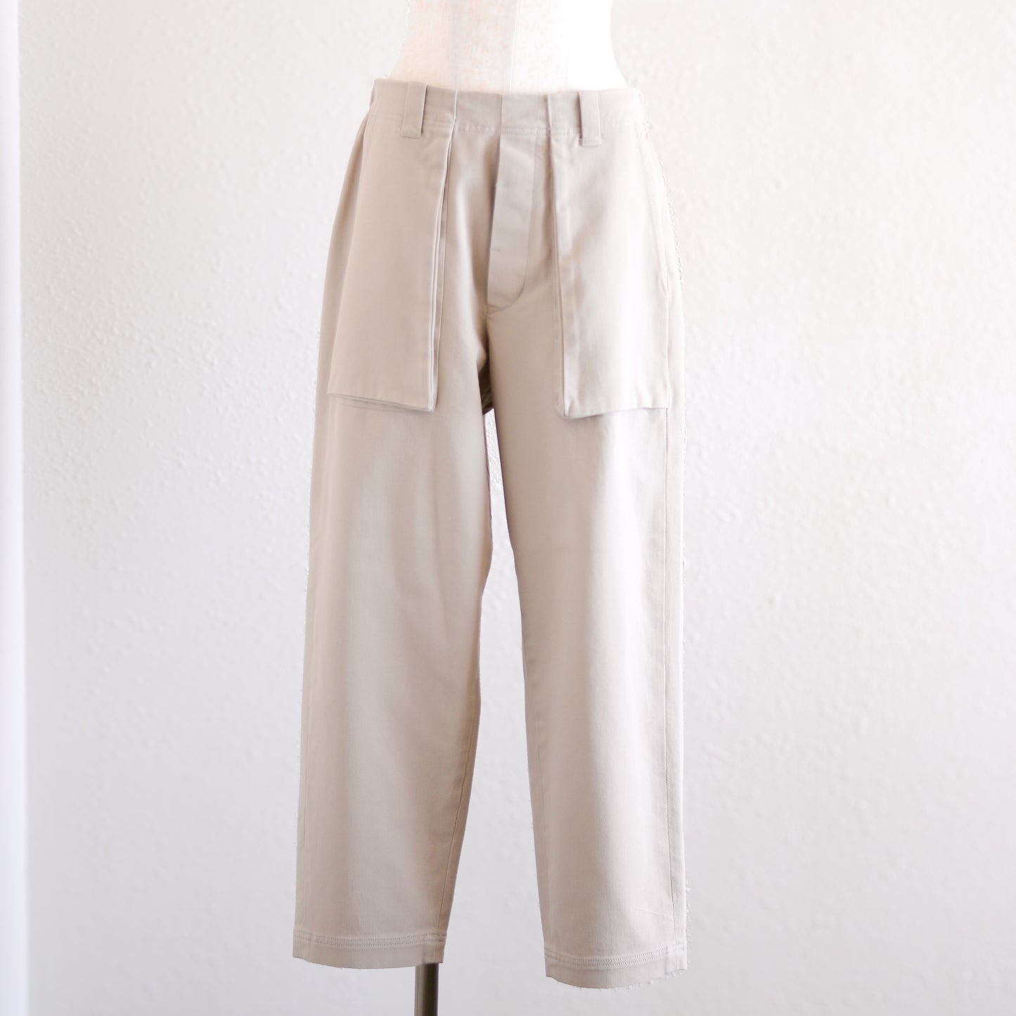オーガニックコットンマチポケットアンクルパンツ Beige