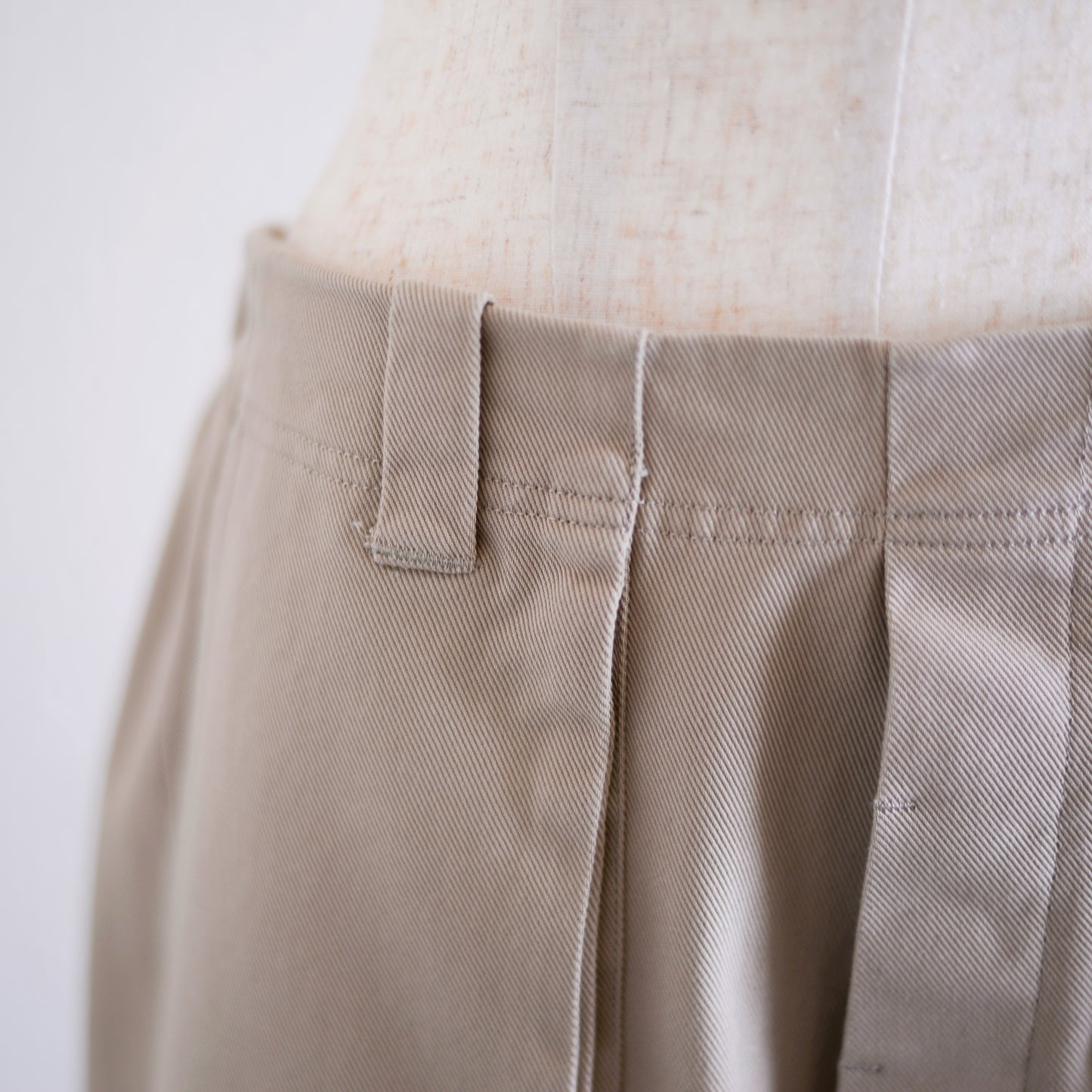 オーガニックコットンマチポケットアンクルパンツ Beige