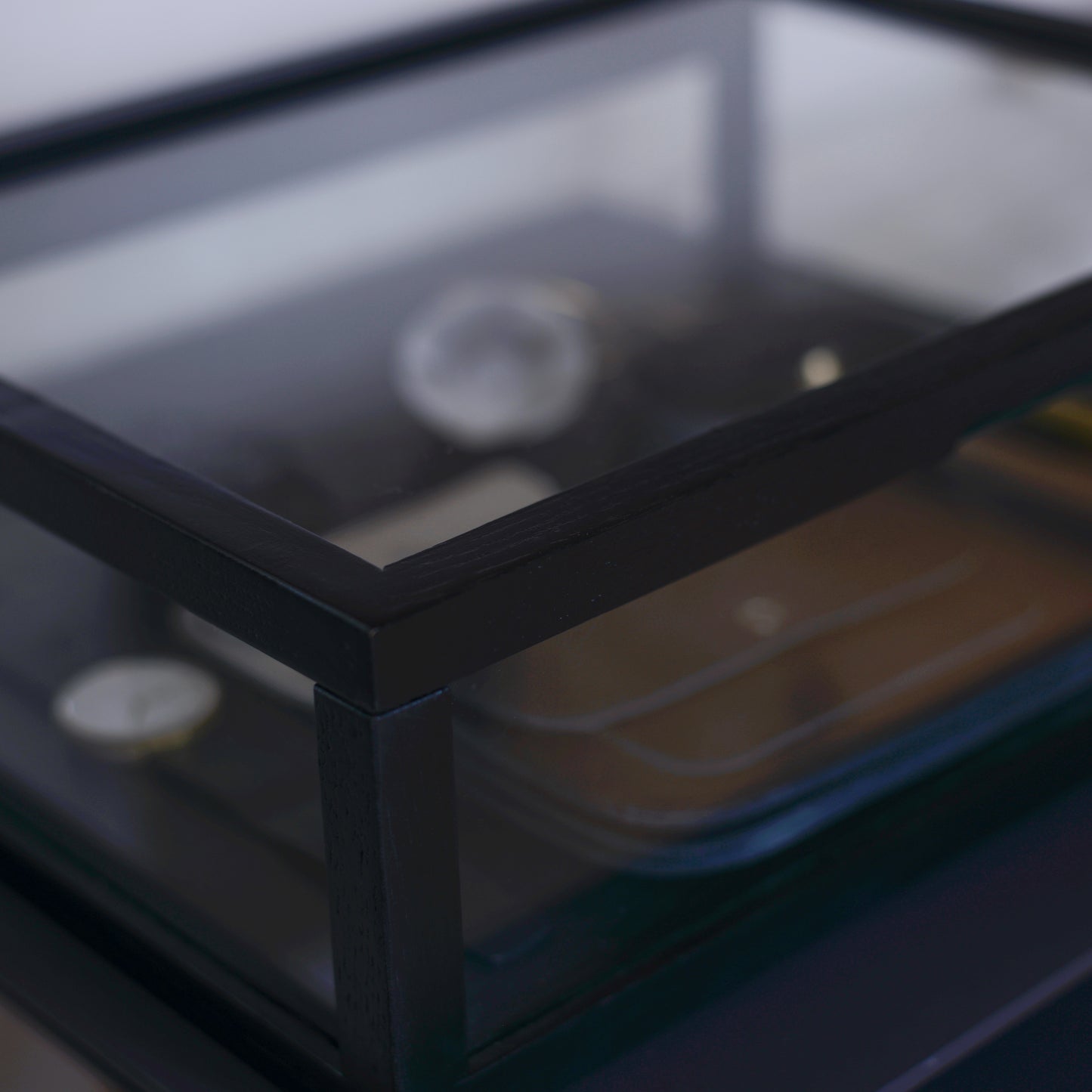 Glass display case