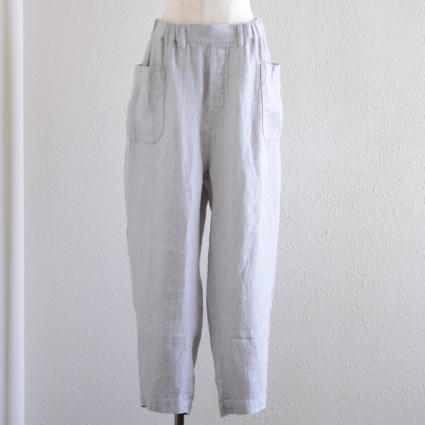 リネンサイドポケットバレルパンツ Gray