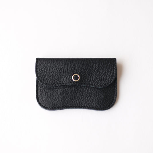 レザーコインカードケース Black