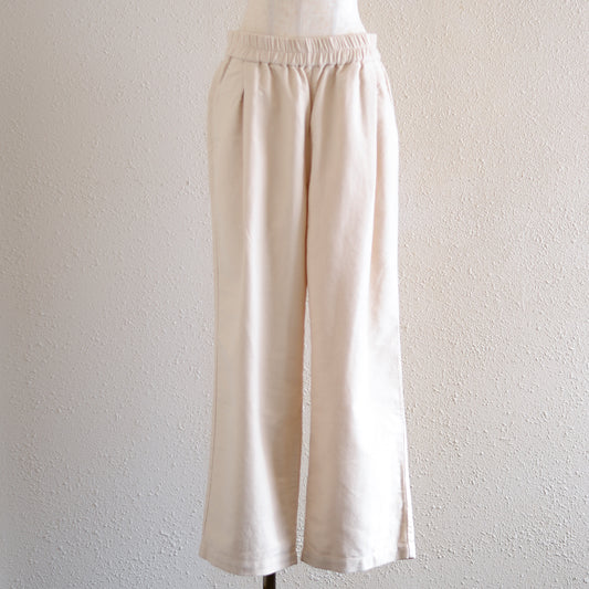 オーガニックコットンプレミアムスエードパンツ 生成