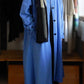 コットンリネンバルマカーンコート Blue