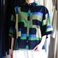 コットンプリンティッドショートスリーブシャツ Green