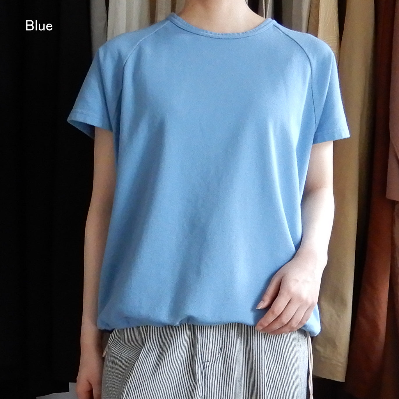 コットン裏毛ラグランプルオーバー Gray