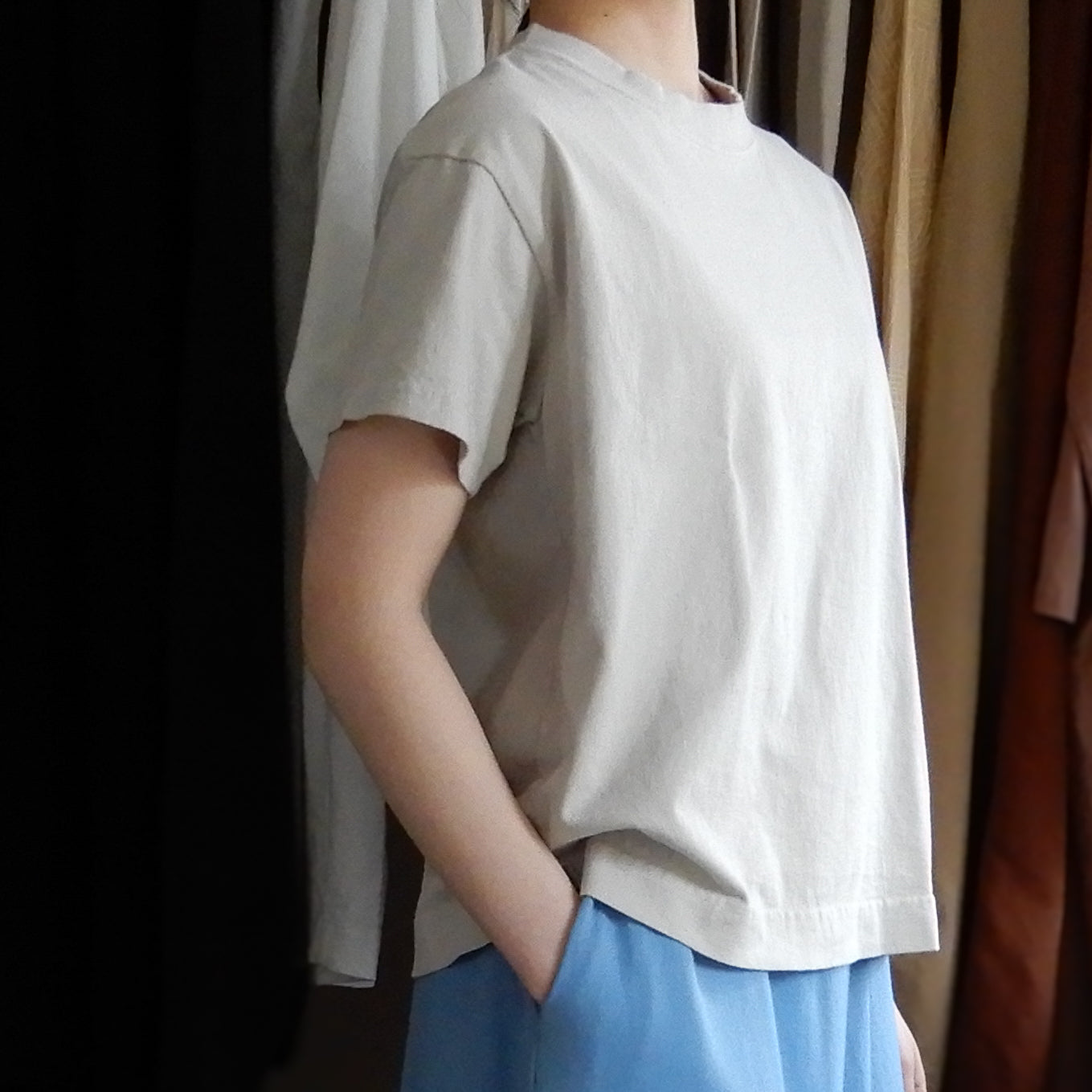 USコットンシンプルTシャツ Grayge