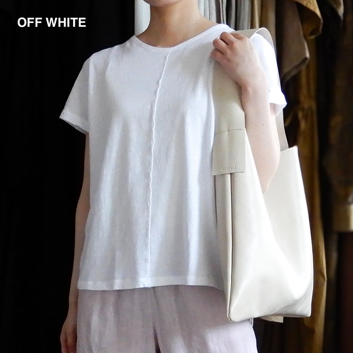 ソフトコットンショートスリーブTシャツ Blue