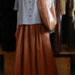コットンマチポケットスカート Brown