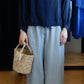 リネンジップアップジャケット Navy