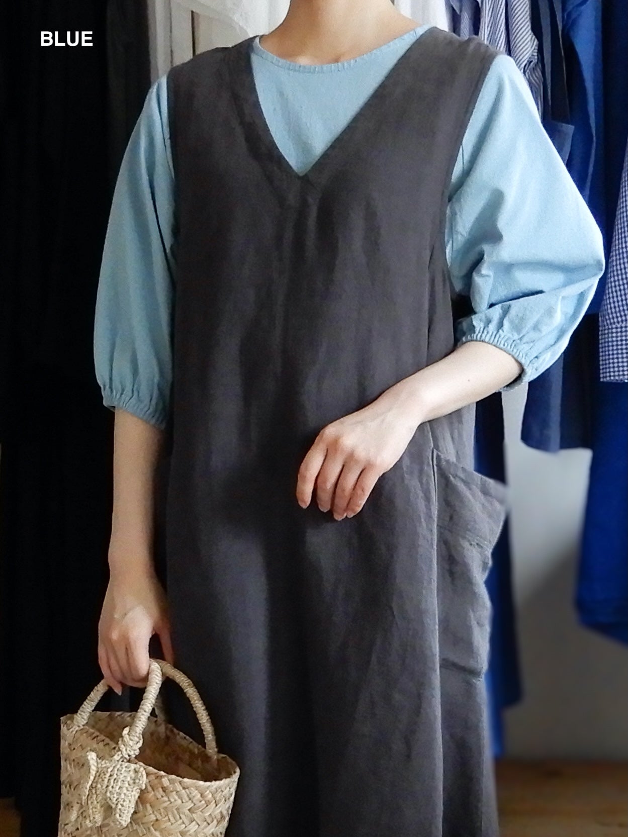 コットンヘムストリングプルオーバー Light Gray