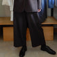 シルクネップホームスパンアンクルパンツ Dark Brown