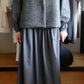 ブリティッシュウールコットンクルーベスト Charcoal Gray