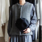 ブリティッシュウールコットンクルーベスト Charcoal Gray